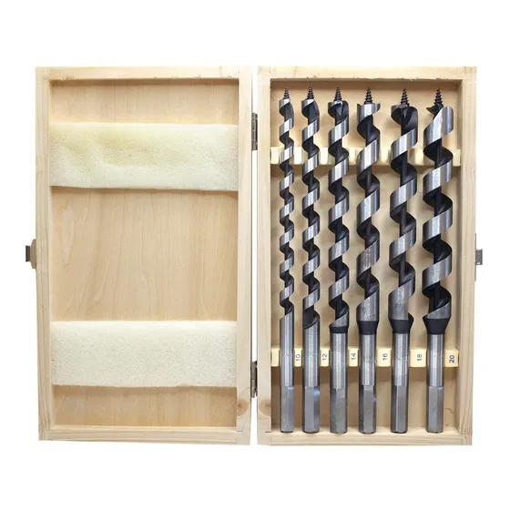 Juego De Mechas Largas Madera Barreno Sensei. 9  6pza