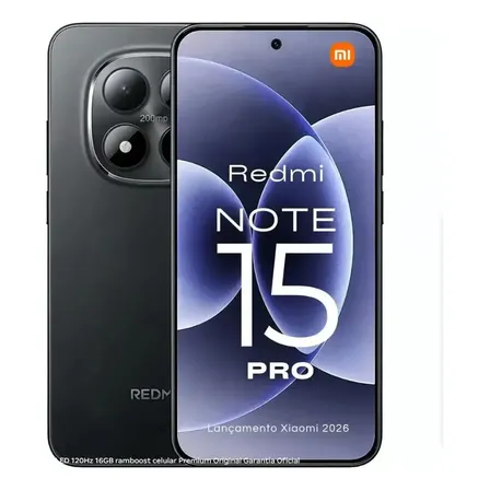 Xiaomi Redmi Note 15 Pro 5g 512gb 12gb Ram Original + Nfc Preto