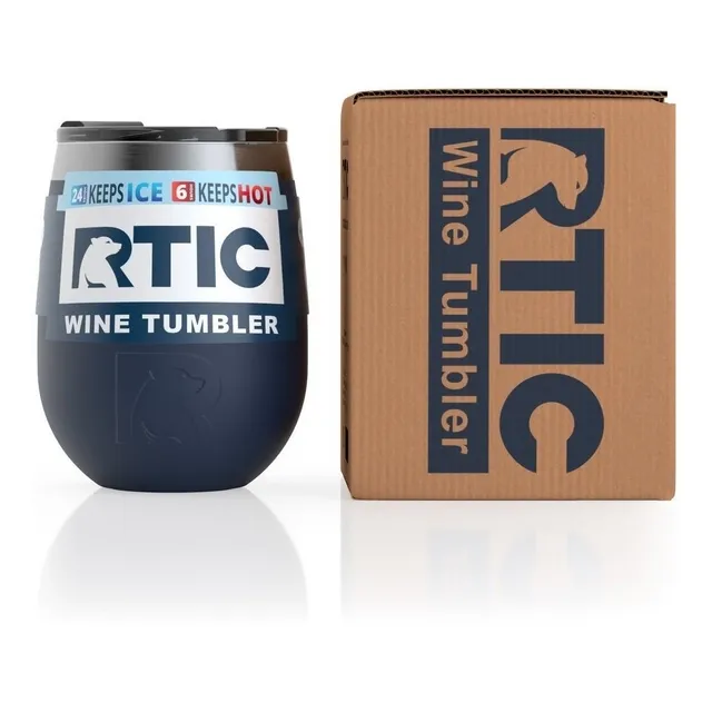 Vaso Rtic Para Vino, Navy Matte Con Tapa, 10oz