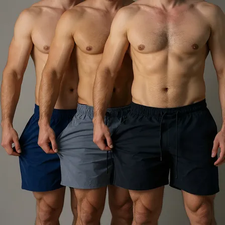 Kit 3 Bermuda Masculino Short Academia Tactel Praia Elastano