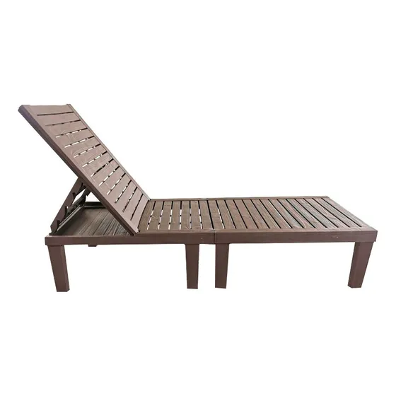 Reposera Plástica Exterior Jardin 192cm Vonne