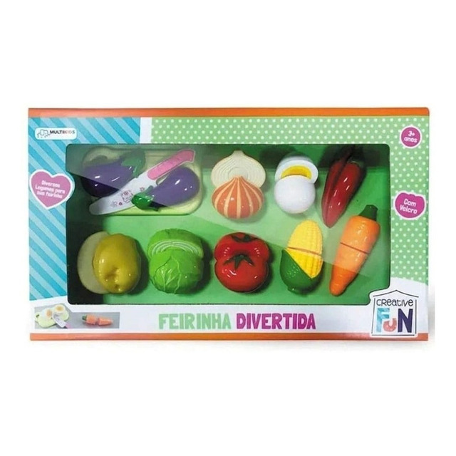 Creative Fun Feirinha Divertida 8 Legumes C Velcro Multikids Creative Fun Feirinha Divertida 8 Legumes C Velcro Multikids