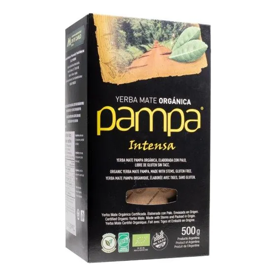 Yerba Mate Orgánica Pampa Intensa 1/2 Kg Sabor Intenso