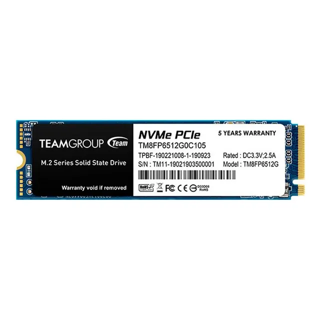 Unidad En Estado Solido Mp33 M.2 Pcie Ssd, 512gb Negro