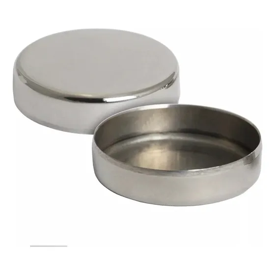 Tampas De Aço Inox 304 Para Tubo Corrimão De 1 1/2  (02 Un.)