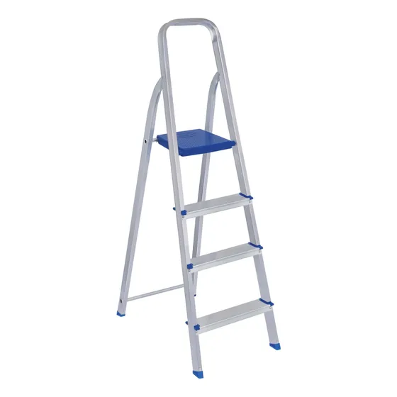Escalera 4 Escalones Aluminio 0.85 Mts Mor
