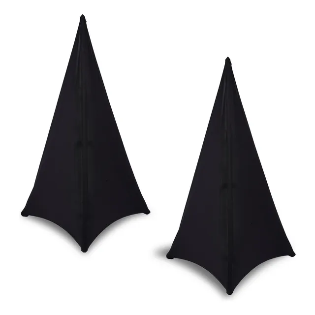 2x Cubierta Para Trípode De Discoteca Dj Speaker Scrim Negro
