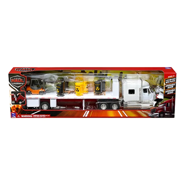 Trailer International Con Carga Radioactiva Y Montacargas