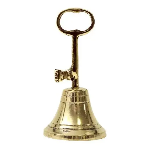 Campana De Bronce Maciza Con Llave