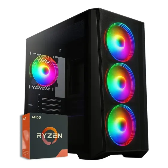 Pc Gamer Ryzen 7 5700g 8 Nucleos 16gb Video Radeon Vega 8 16 Gb | Cuotas sin interés