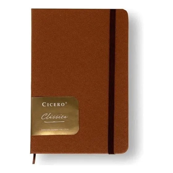 Cicero Caderneta Pautado 160 folhas listradas 1 assuntos unidade x 1 21cm x 14cm caramelo cor caramelo