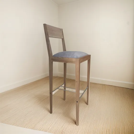 Banqueta Alta De Madera Norte