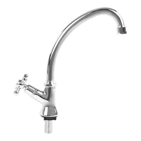 Llave Para Fregadero Griven Cuello Cisne, Cromado Resistente