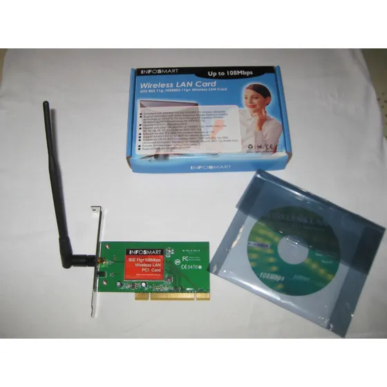 Tarjeta De Red Wifi Pci ( Y Antena)  Wifi 108mbps Nueva