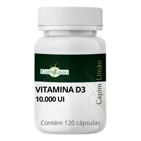 Vitamina D3 10.000 Ui 120 Capsulas Sabor Sem Sabor
