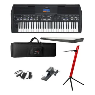 Teclado Yamaha Arranjador Psr Sx600 + Kit Teclado Yamaha Arranjador Psr Sx600 + Kit