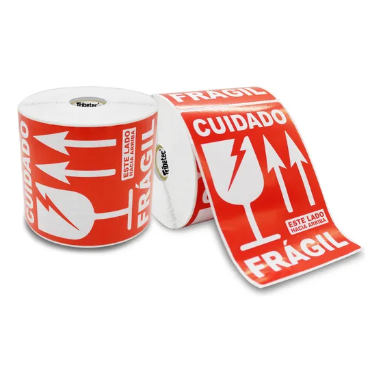 1000 Etiquetas Frágil Cuidado Autoadherible 102x152 500 C/u