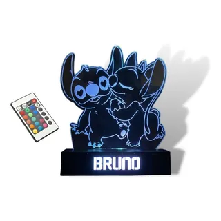 LuminĂĄria Abajur Lilo E Stitch Angel Infantil Led Com Nome LuminĂĄria Abajur Lilo E Stitch Angel Infantil Led Com Nome
