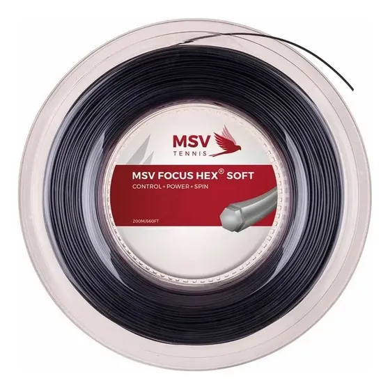 Msv Focus Hex Soft 200m 1.15/1.20/1.25/1.30 Cordas Raquete