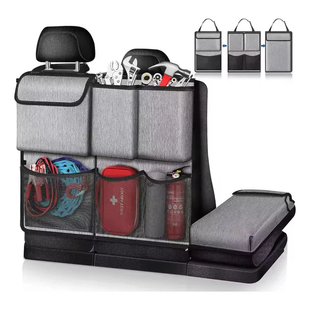 Organizador De Auto Asiento Trasero Respaldo 3 En 1 Valija
