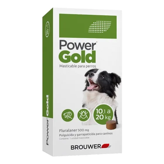 Power Gold 10 A 20kg Tableta Contra Pulgas Y Garrapatas