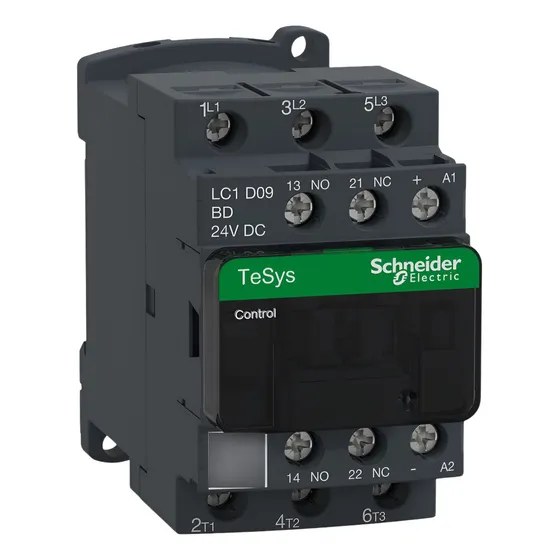 Contactor Magnético Tripolar Lc1d09bd 9a 24v 3hp-5.5hp