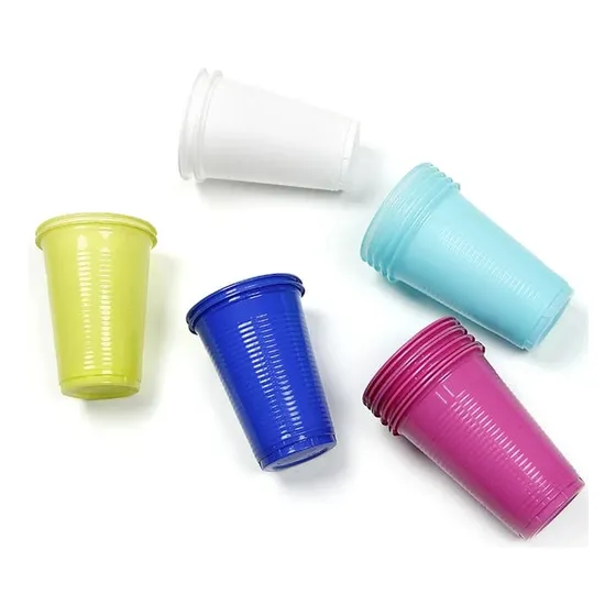 Vasos Plásticos 100 Unidades 200 Ml Colores