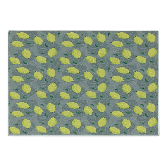 Ambesonne Tabla Cortar Limon Monstera Deliciosa Hoja Color