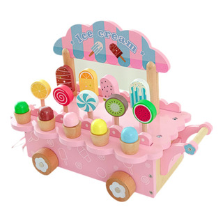 Juego De Mesa De Helado De Madera, Juego De Simulación, Juego De Mesa De Helado De Madera, Juego De Simulación,