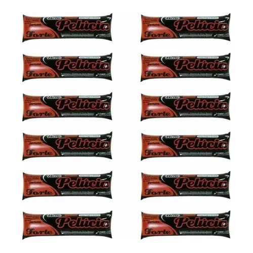 Kit C/ 12 Hene Pelúcia Forte 180g Gel Preto Atacado