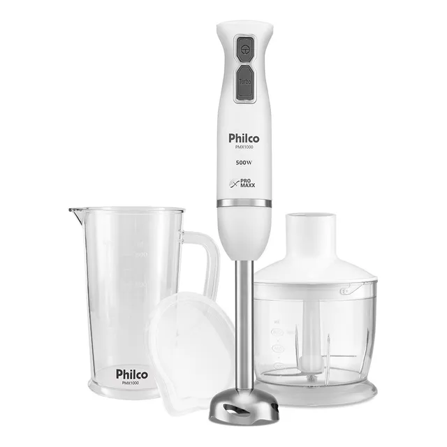 Mixer Philco Pmx1000 4 LĂąminas Pro Maxx 2 E 1 500w Branco Mixer Philco Pmx1000 4 LĂąminas Pro Maxx 2 E 1 500w Branco