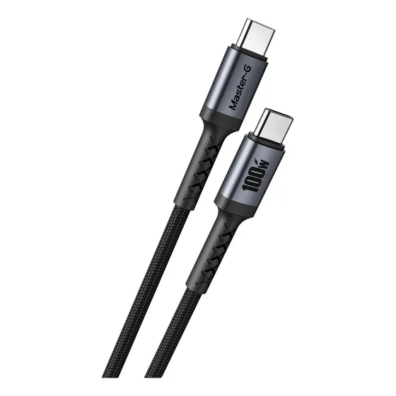 Cable De Carga Rápida Usb-c A C Antinudos 100w Master-g