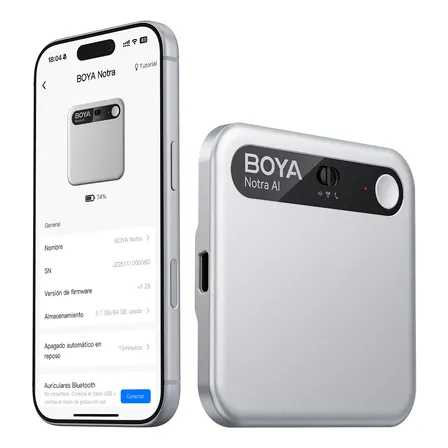 Boya Notra Ai Grabadora De Voz 64gb Usb-c 24h Noise Cancel