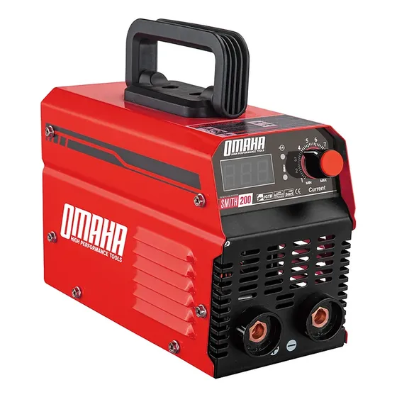 Soldadora Portatil Inverter 200a Electrica Anti Stick 200amp Color Rojo Frecuencia 50
