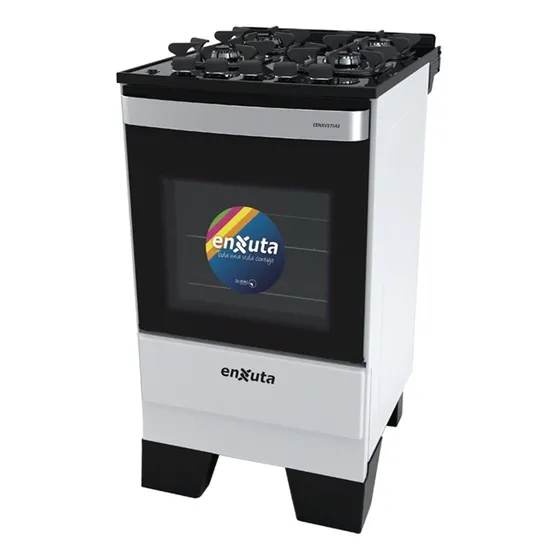 Cocina Enxuta A Gas 4h Grill Mesada Blanca