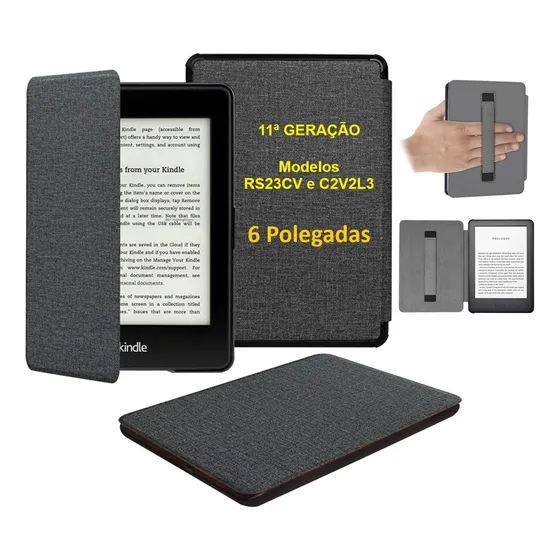 Capa Kindle 11a Geração 2024 - Rs23cv E C2v2l3 Com Alça