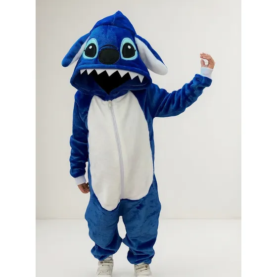 Pijama Térmica Enterizo Tela Peluche Stich Adultos