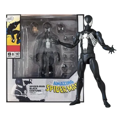 MAFEX マフェックス No.147 スパイダーマン ブラックコスチューム Amazon.co.jp: MAFEX マフェックス No.147 SPIDER-MAN BLACK COSTUME