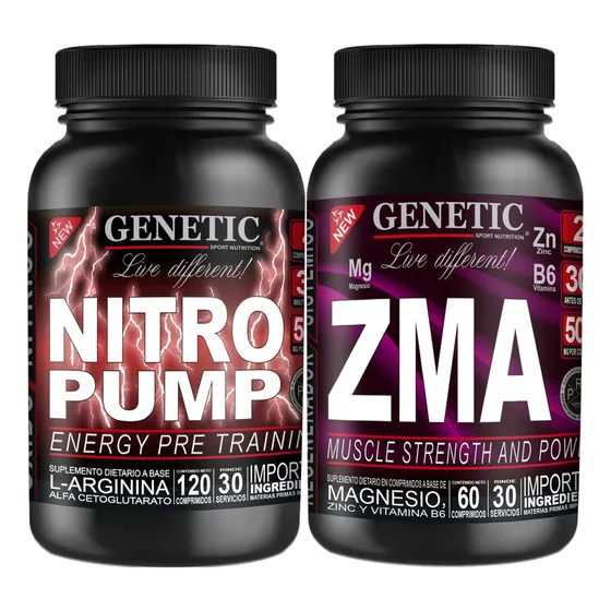 Prohormonal Zinc Magnesio Zma Arginina Oxido Nítrico Genetic Sabor Neutro