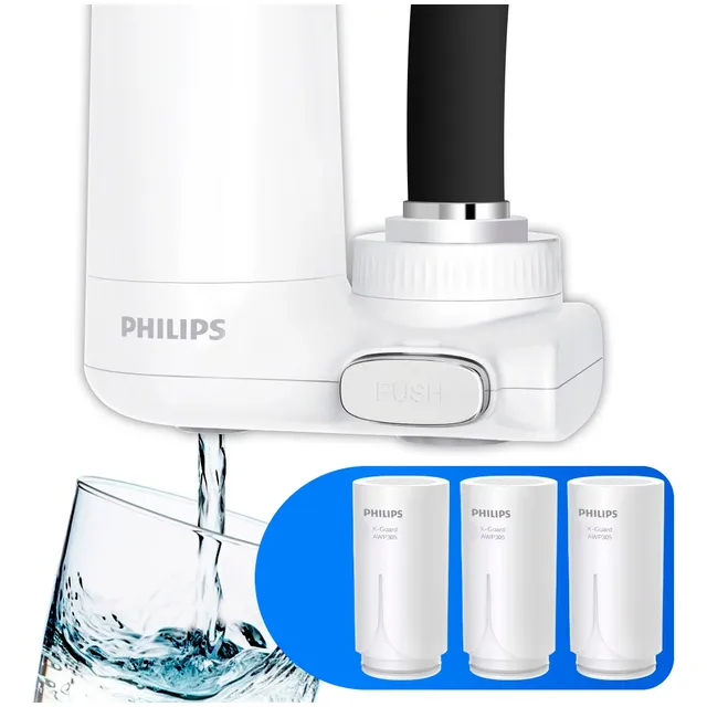Kit Purificador Água Philips Microfiltração +3 Refis Awp3703