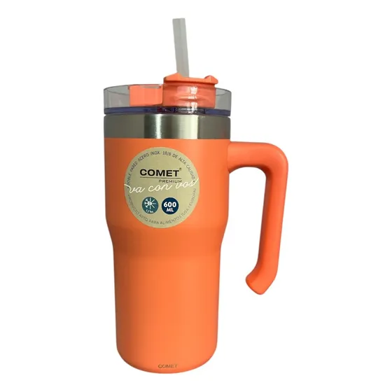 Jarra Vaso Térmico Sorbete 600 Ml Comet Coral