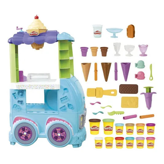 Kitchen Creations Play Doh Carrito Camion De Helados Hasbro Color Multicolor