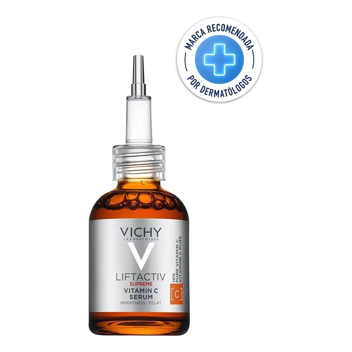 Sérum Facial Antioxidante Corretor de Sinais com 15% de Vitamina C Pura, Melhora a Firmeza e Luminosidade, Liftactiv Supreme, Vichy, 20ml