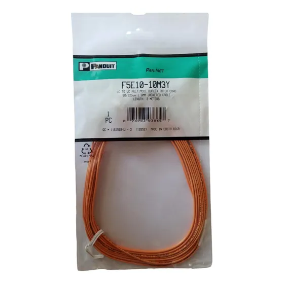 Patch Cord Panduit De Fibra Lc To Lc Multimode 3 Metros