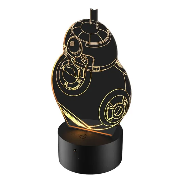 Luminária 3d - Robô Sphero Bb-8 Star Wars Com Controle