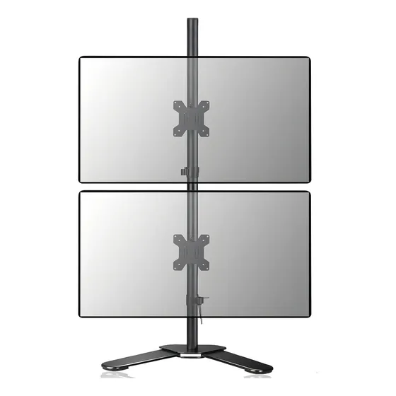 Soporte Doble Vertical 13 A 27 Monitor Apoyo Fijo Tv Lcd Led Color Negro Raitot