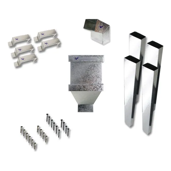 Kit De Bajada P/techo C/caño Desagüe Pluvial Galv. 4mts
