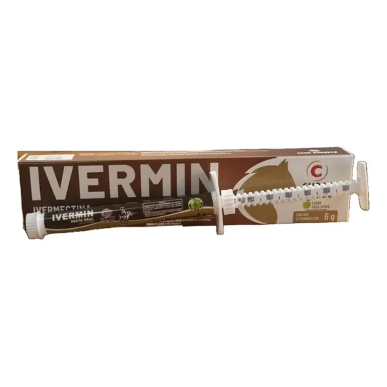Kit 5 Ivermin Pasta Oral 6 Gr Para Cavalos Equinos Vermífugo