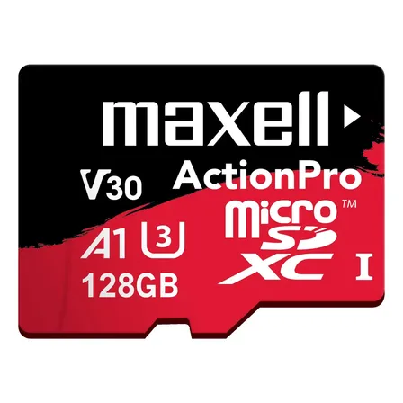 Tarjeta MicroSD Maxell 128GB UH-3 8K A1 100MB/S