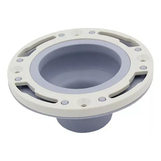 Apt Tubo De Desagüe De Inodoro Con Anillos De Brida Gris -
